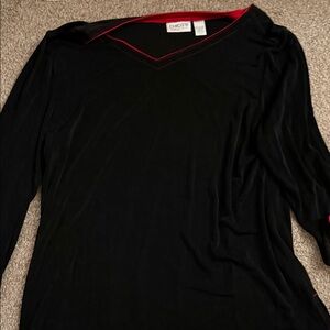 Chico's Black and Red Top